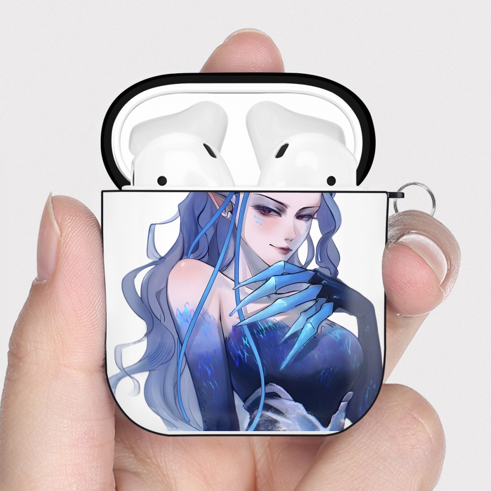 （画像用） Ne Zha 2 ナタ 魔童の大暴れ AirPods 第2世代保護ケース ハードシェル ブラック 耐衝撃・防指紋・カラビナ付き