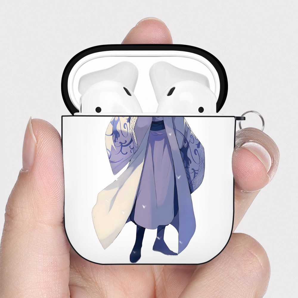 （画像用） Ne Zha 2 ナタ 魔童の大暴れ AirPods 第2世代保護ケース ハードシェル ブラック 耐衝撃・防指紋・カラビナ付き