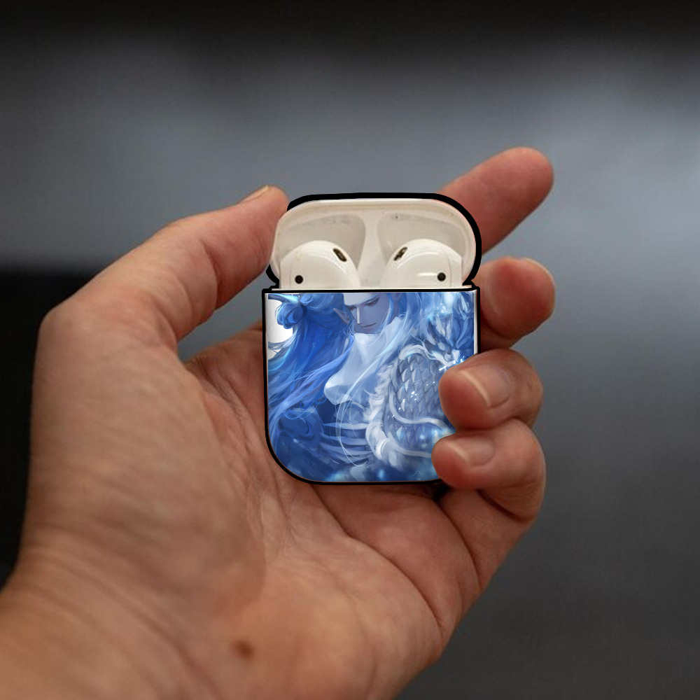 Ne Zha 2 ナタ 魔童の大暴れ AirPods 第2世代保護ケース ハードシェル ブラック 耐衝撃・防指紋・カラビナ付き