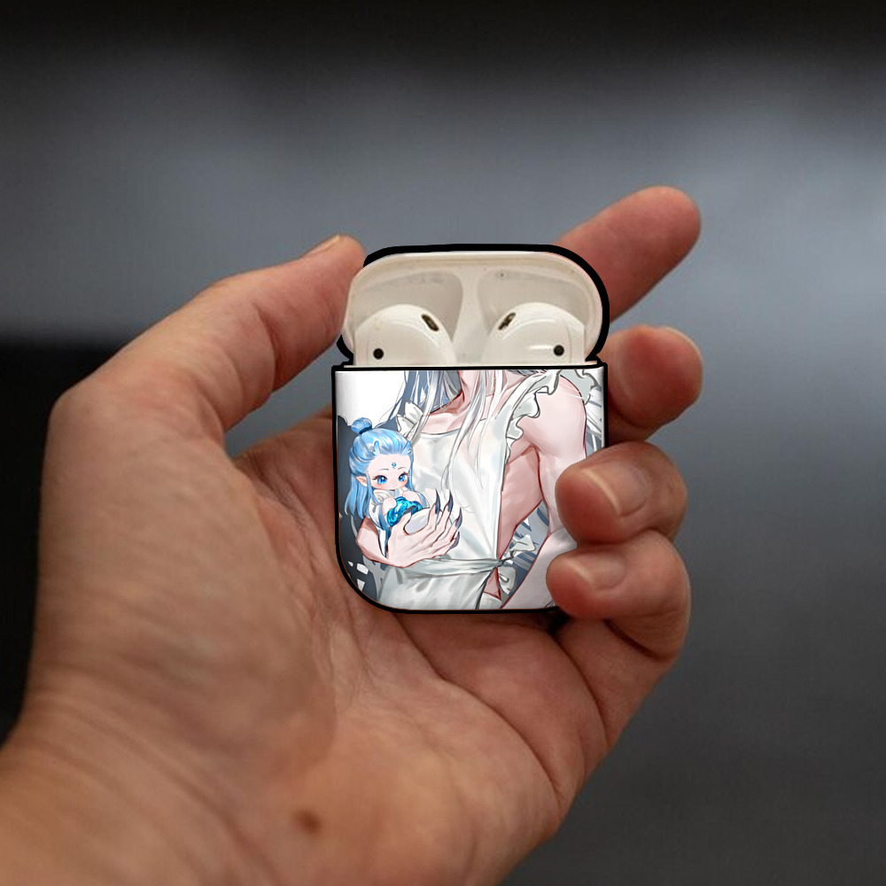 Ne Zha 2 ナタ 魔童の大暴れ AirPods 第2世代保護ケース ハードシェル ブラック 耐衝撃・防指紋・カラビナ付き