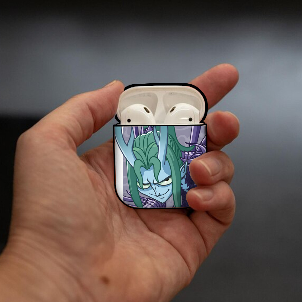 Ne Zha 2 ナタ 魔童の大暴れ AirPods 第2世代保護ケース ハードシェル ブラック 耐衝撃・防指紋・カラビナ付き