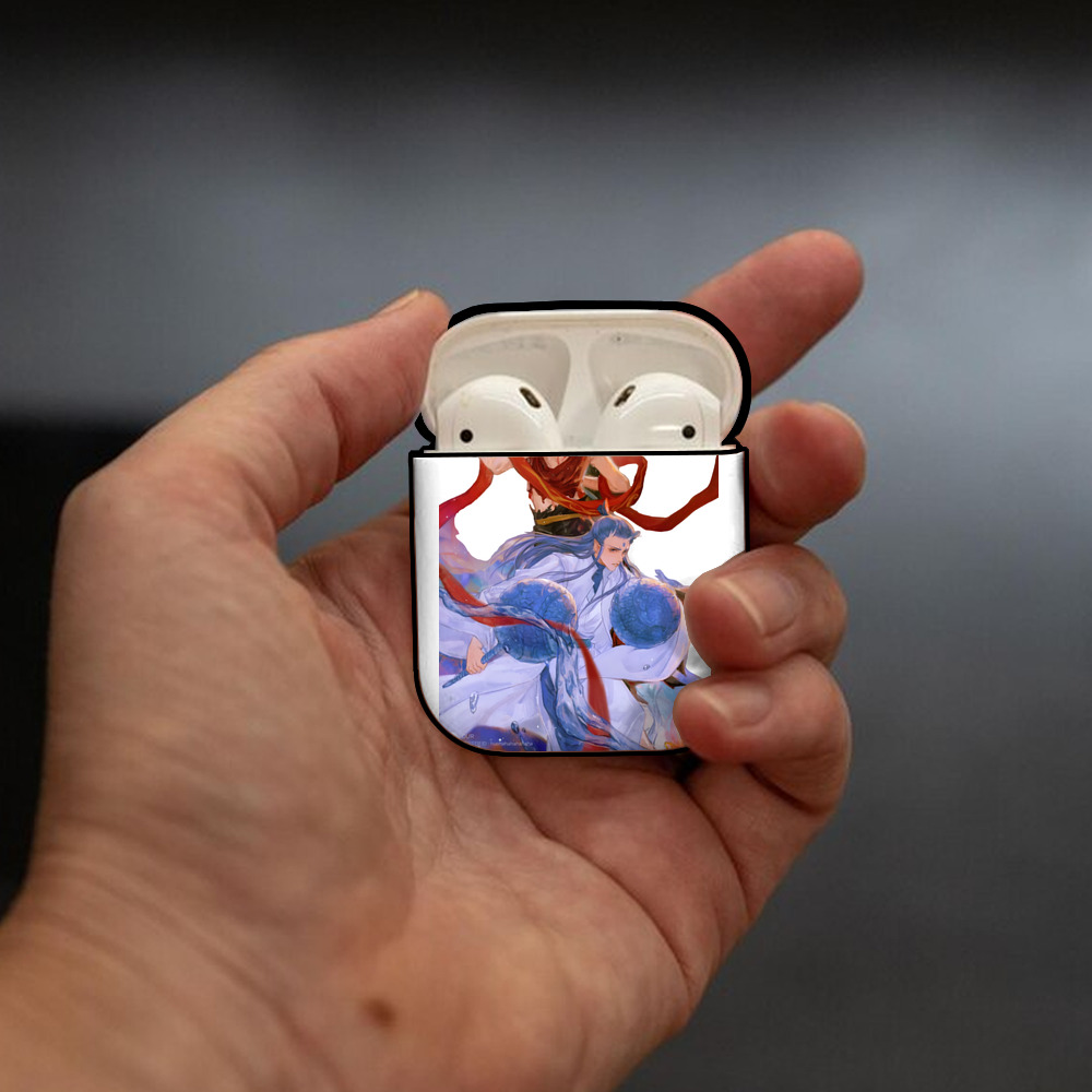 Ne Zha 2 ナタ 魔童の大暴れ AirPods 第2世代保護ケース ハードシェル ブラック 耐衝撃・防指紋・カラビナ付き