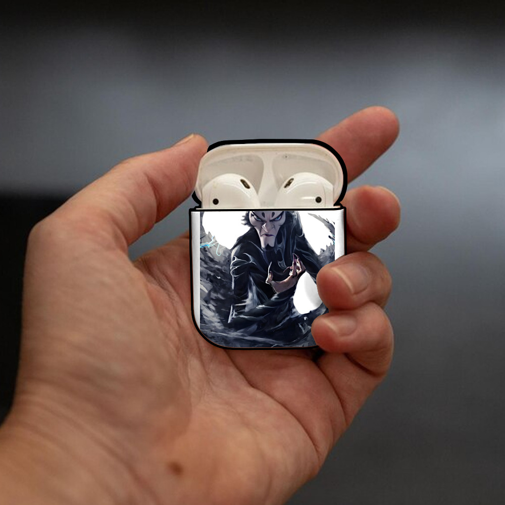 Ne Zha 2 ナタ 魔童の大暴れ AirPods 第2世代保護ケース ハードシェル ブラック 耐衝撃・防指紋・カラビナ付き