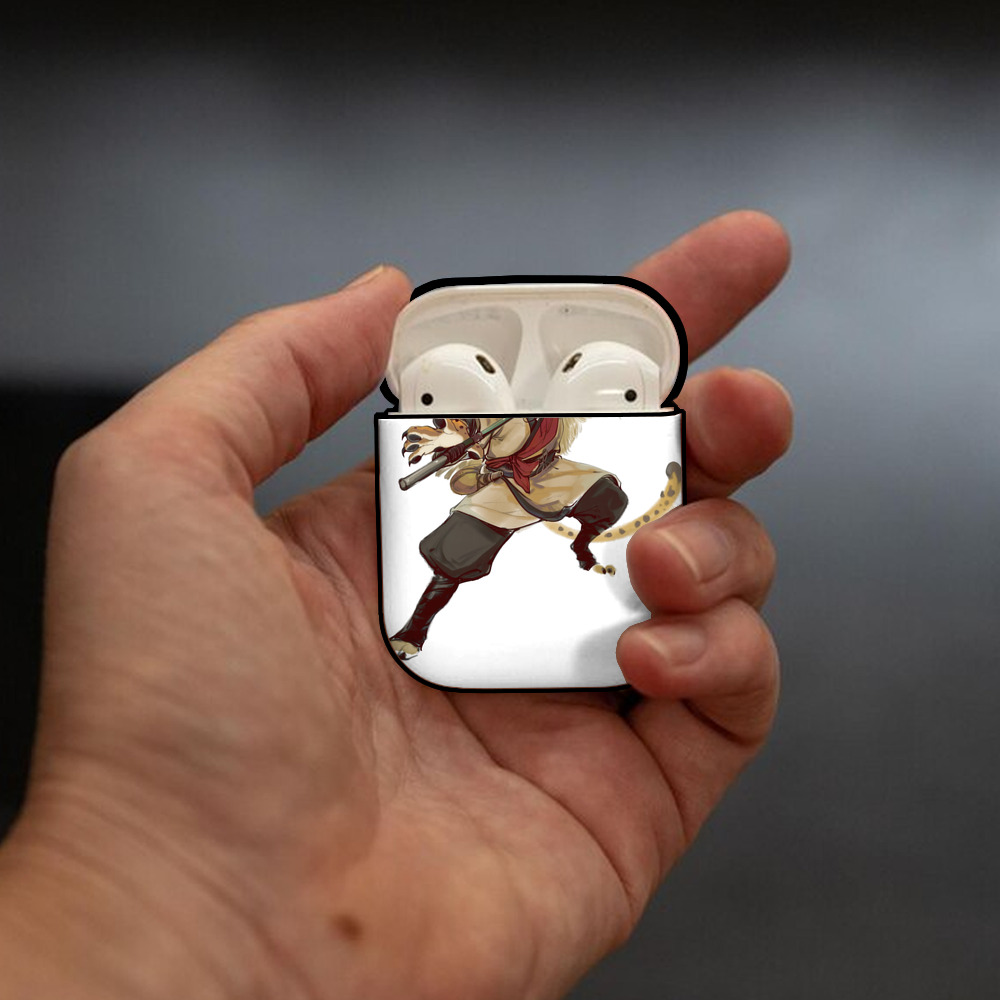Ne Zha 2 ナタ 魔童の大暴れ AirPods 第2世代保護ケース ハードシェル ブラック 耐衝撃・防指紋・カラビナ付き