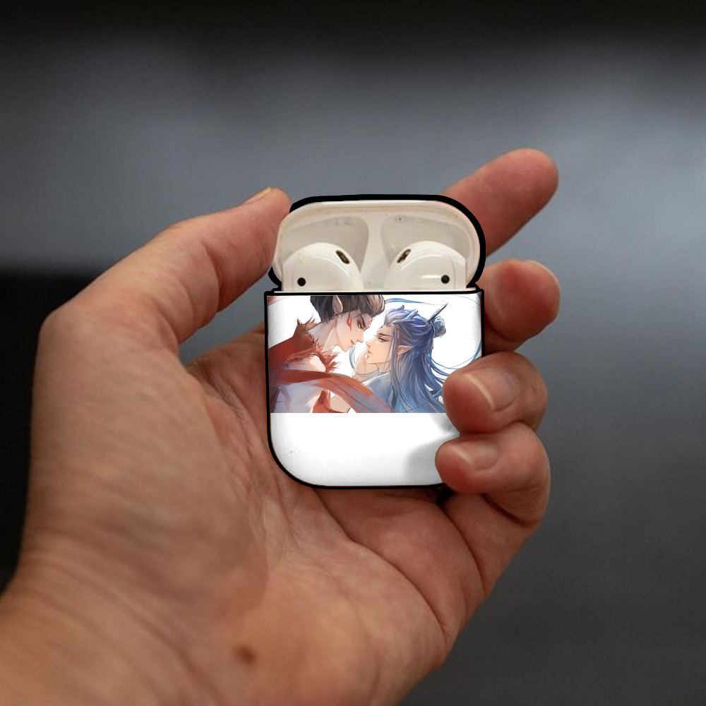 Ne Zha 2 ナタ 魔童の大暴れ AirPods 第2世代保護ケース ハードシェル ブラック 耐衝撃・防指紋・カラビナ付き