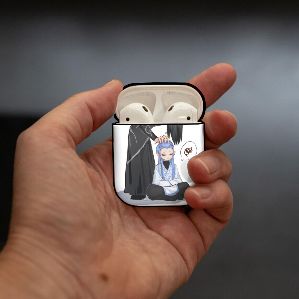 Ne Zha 2 ナタ 魔童の大暴れ AirPods 第2世代保護ケース ハードシェル ブラック 耐衝撃・防指紋・カラビナ付き