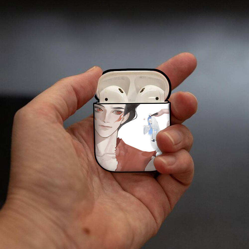 Ne Zha 2 ナタ 魔童の大暴れ AirPods 第2世代保護ケース ハードシェル ブラック 耐衝撃・防指紋・カラビナ付き