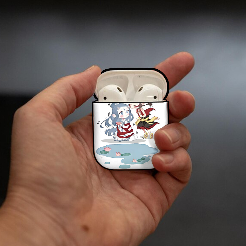 Ne Zha 2 ナタ 魔童の大暴れ AirPods 第2世代保護ケース ハードシェル ブラック 耐衝撃・防指紋・カラビナ付き