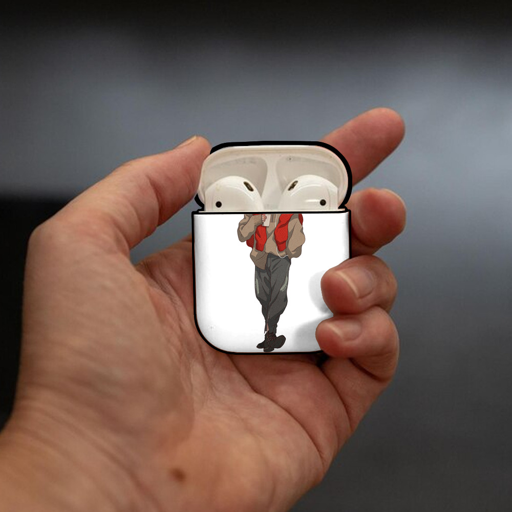 Ne Zha 2 ナタ 魔童の大暴れ AirPods 第2世代保護ケース ハードシェル ブラック 耐衝撃・防指紋・カラビナ付き