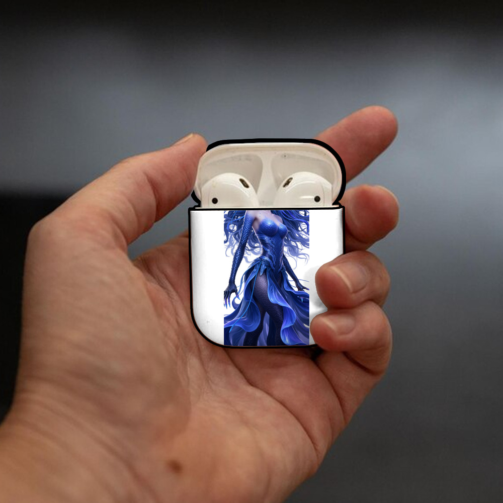 Ne Zha 2 ナタ 魔童の大暴れ AirPods 第2世代保護ケース ハードシェル ブラック 耐衝撃・防指紋・カラビナ付き