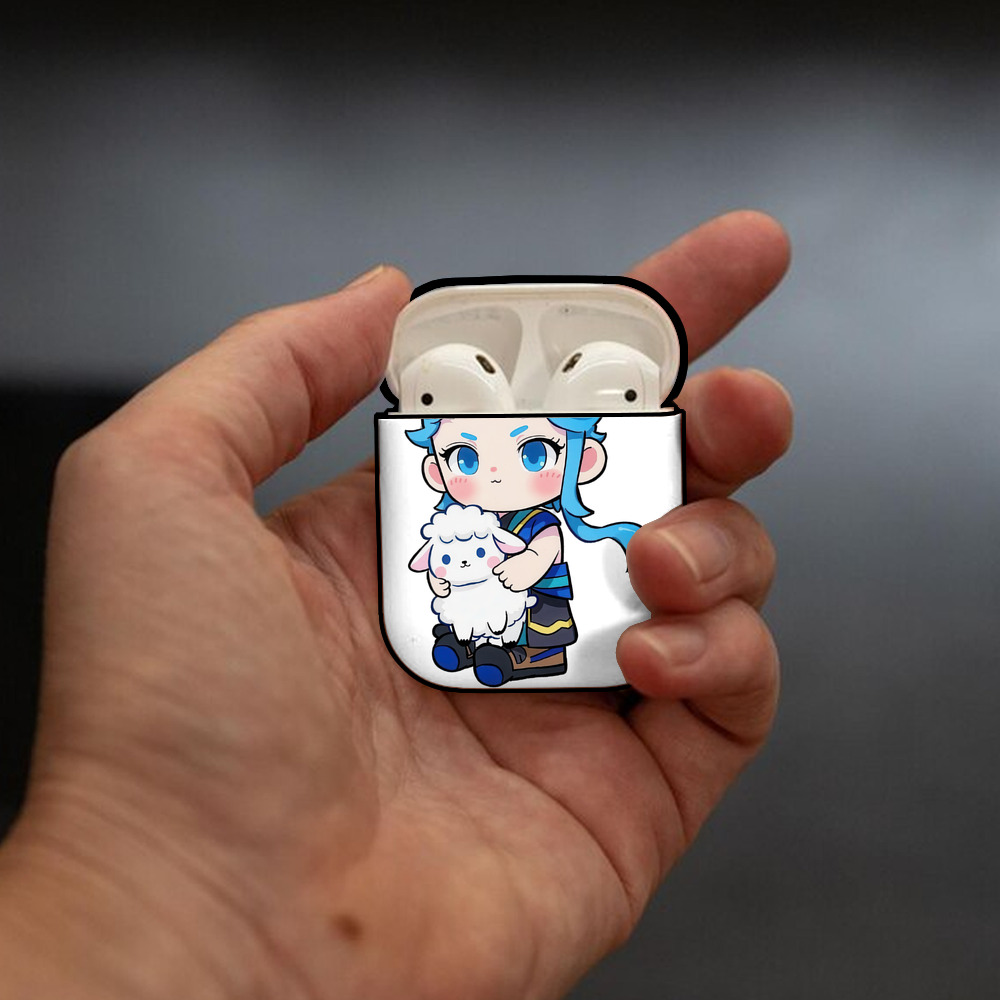 Ne Zha 2 ナタ 魔童の大暴れ AirPods 第2世代保護ケース ハードシェル ブラック 耐衝撃・防指紋・カラビナ付き