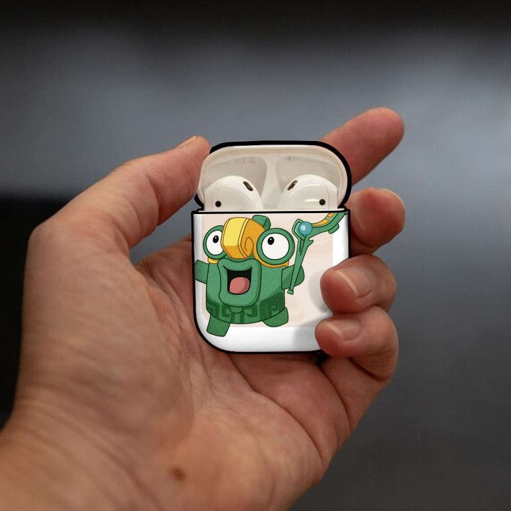 Ne Zha 2 ナタ 魔童の大暴れ AirPods 第2世代保護ケース ハードシェル ブラック 耐衝撃・防指紋・カラビナ付き