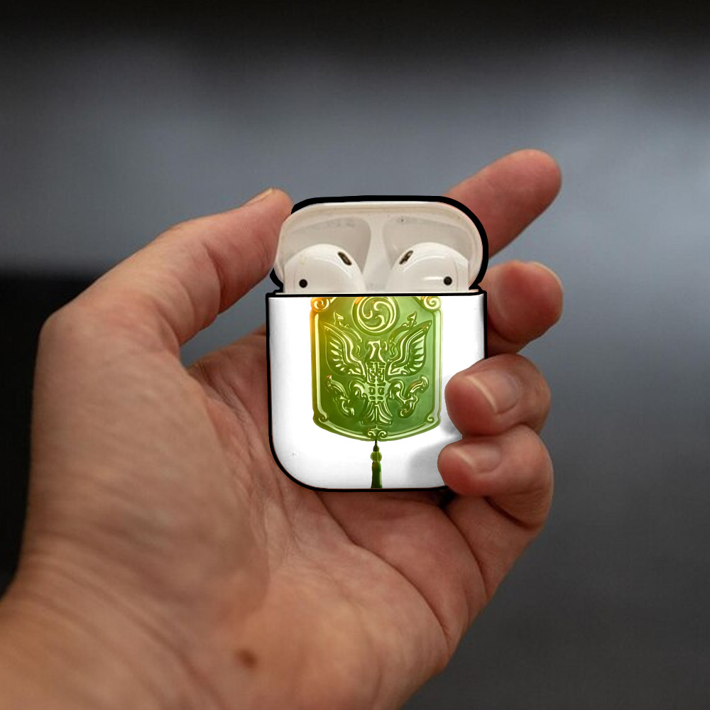 Ne Zha 2 ナタ 魔童の大暴れ AirPods 第2世代保護ケース ハードシェル ブラック 耐衝撃・防指紋・カラビナ付き