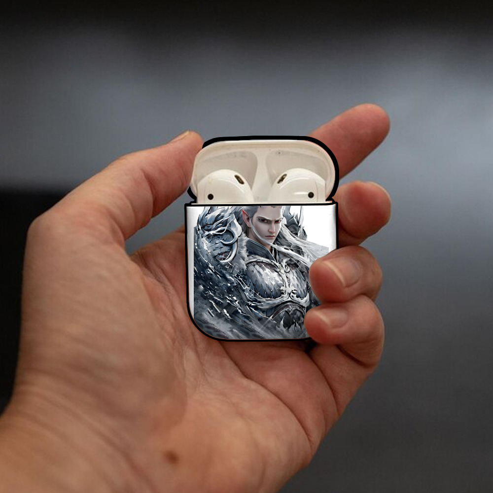 Ne Zha 2 ナタ 魔童の大暴れ AirPods 第2世代保護ケース ハードシェル ブラック 耐衝撃・防指紋・カラビナ付き