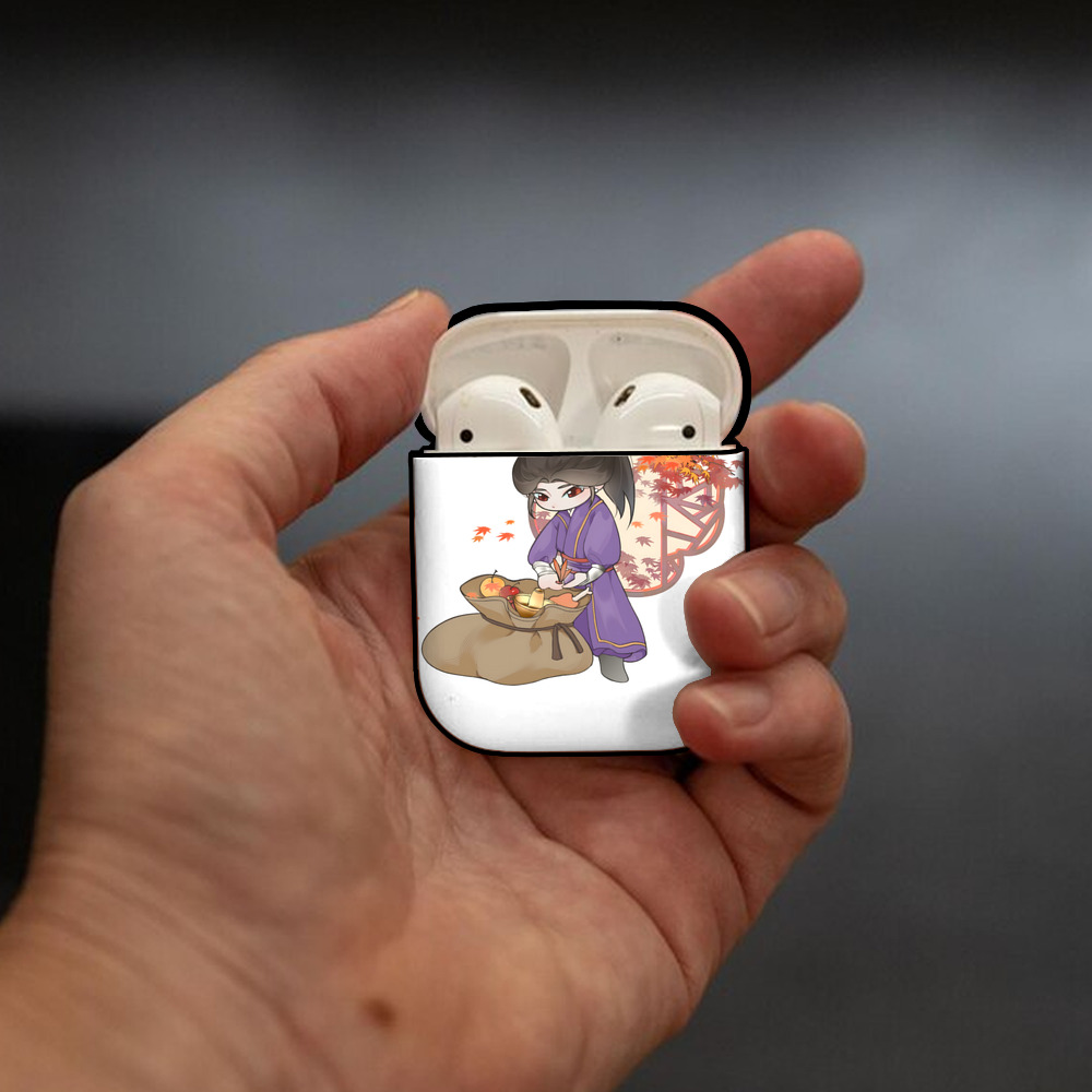 Ne Zha 2 ナタ 魔童の大暴れ AirPods 第2世代保護ケース ハードシェル ブラック 耐衝撃・防指紋・カラビナ付き