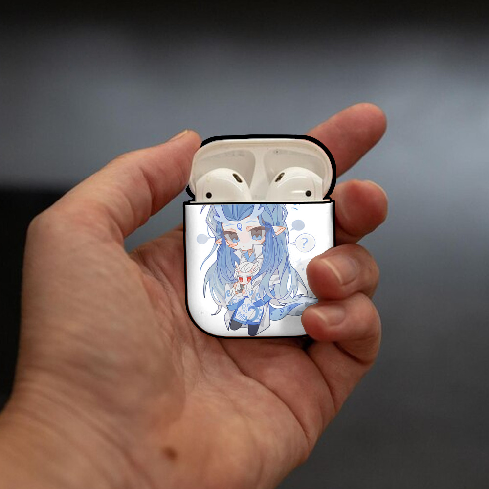 Ne Zha 2 ナタ 魔童の大暴れ AirPods 第2世代保護ケース ハードシェル ブラック 耐衝撃・防指紋・カラビナ付き