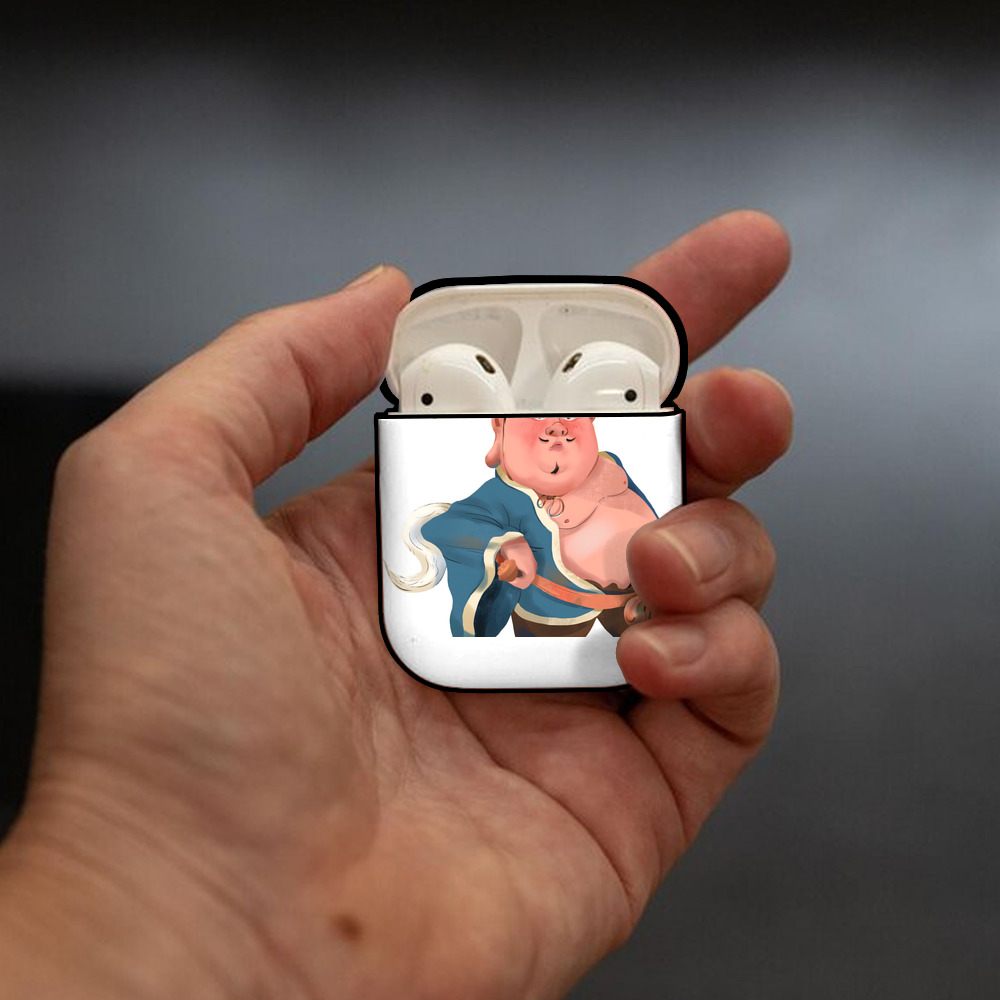 Ne Zha 2 ナタ 魔童の大暴れ AirPods 第2世代保護ケース ハードシェル ブラック 耐衝撃・防指紋・カラビナ付き