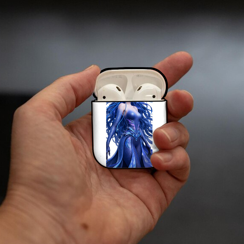 Ne Zha 2 ナタ 魔童の大暴れ AirPods 第2世代保護ケース ハードシェル ブラック 耐衝撃・防指紋・カラビナ付き