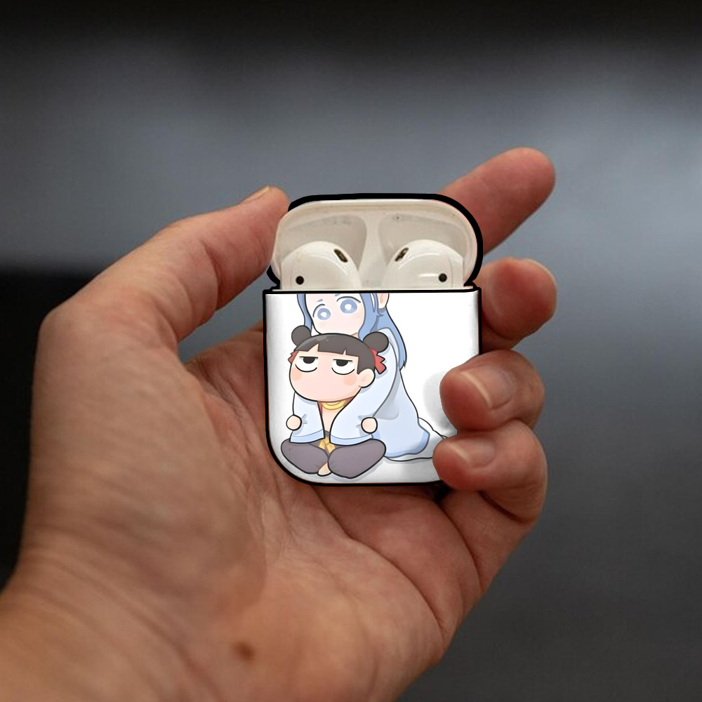 Ne Zha 2 ナタ 魔童の大暴れ AirPods 第2世代保護ケース ハードシェル ブラック 耐衝撃・防指紋・カラビナ付き