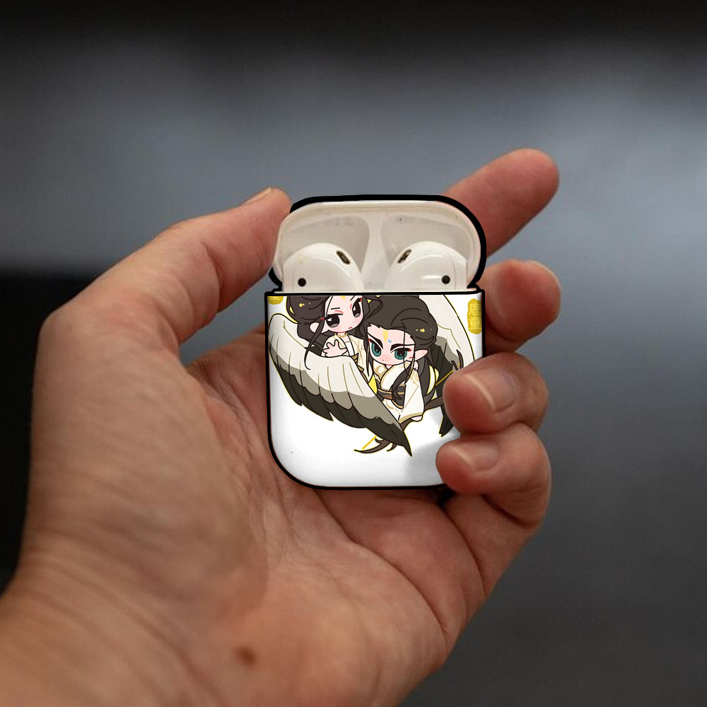 Ne Zha 2 ナタ 魔童の大暴れ AirPods 第2世代保護ケース ハードシェル ブラック 耐衝撃・防指紋・カラビナ付き