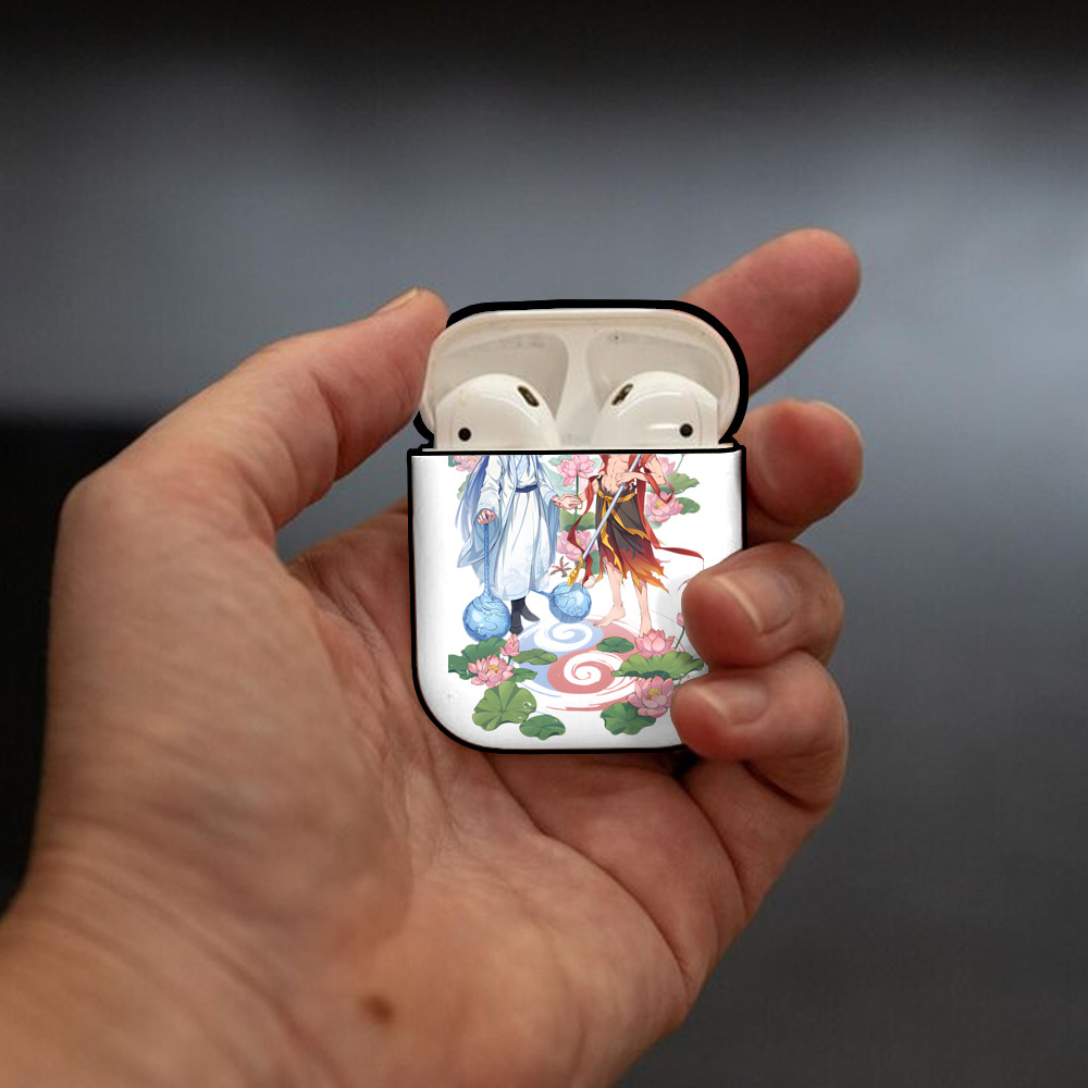 Ne Zha 2 ナタ 魔童の大暴れ AirPods 第2世代保護ケース ハードシェル ブラック 耐衝撃・防指紋・カラビナ付き