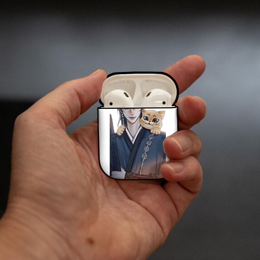 Ne Zha 2 ナタ 魔童の大暴れ AirPods 第2世代保護ケース ハードシェル ブラック 耐衝撃・防指紋・カラビナ付き