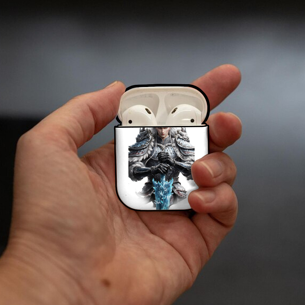 Ne Zha 2 ナタ 魔童の大暴れ AirPods 第2世代保護ケース ハードシェル ブラック 耐衝撃・防指紋・カラビナ付き