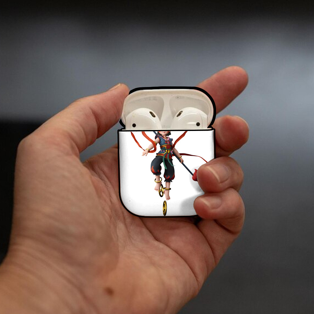 Ne Zha 2 ナタ 魔童の大暴れ AirPods 第2世代保護ケース ハードシェル ブラック 耐衝撃・防指紋・カラビナ付き