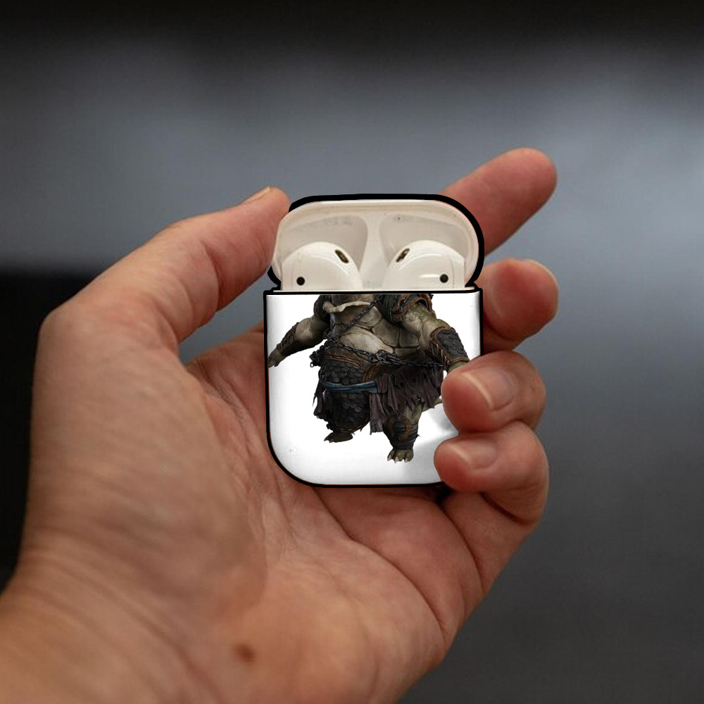 Ne Zha 2 ナタ 魔童の大暴れ AirPods 第2世代保護ケース ハードシェル ブラック 耐衝撃・防指紋・カラビナ付き
