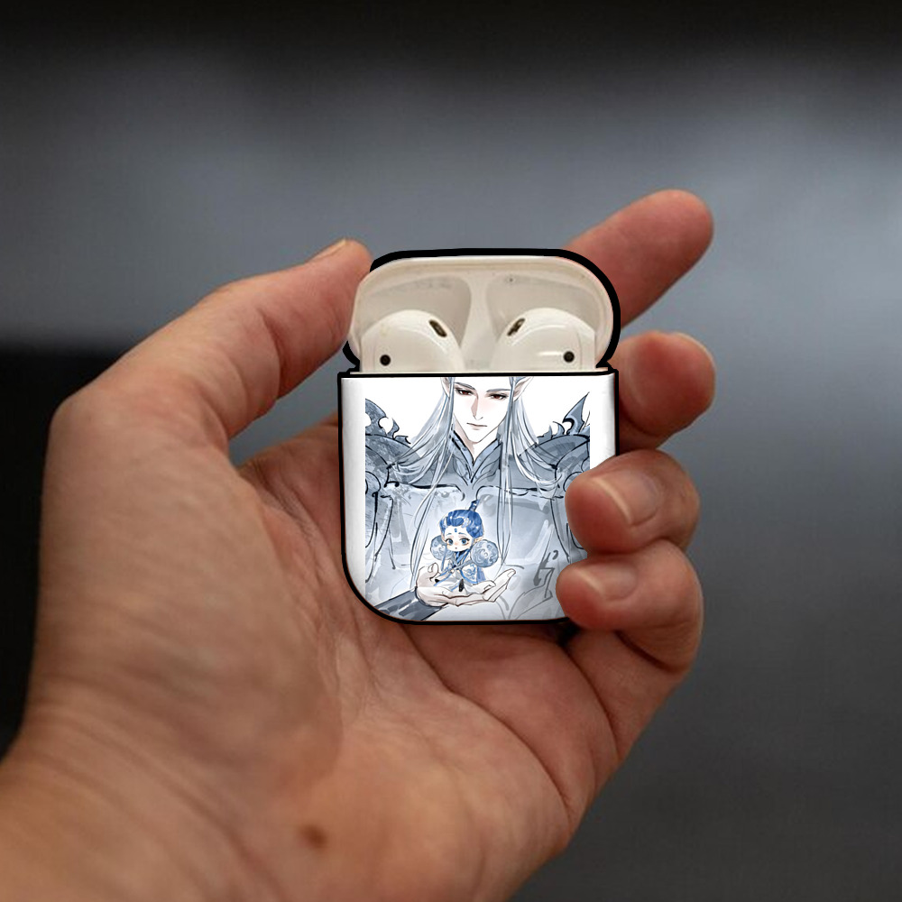 Ne Zha 2 ナタ 魔童の大暴れ AirPods 第2世代保護ケース ハードシェル ブラック 耐衝撃・防指紋・カラビナ付き