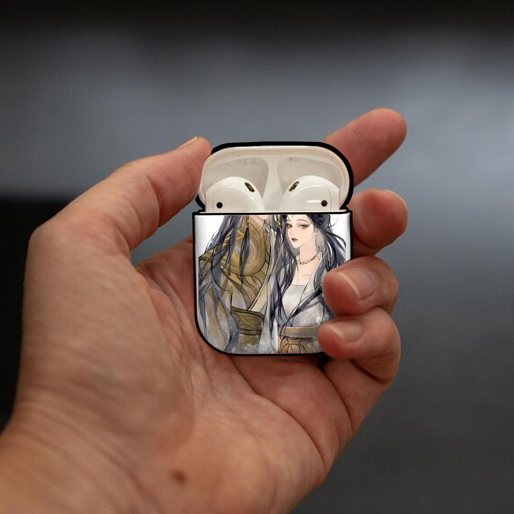 Ne Zha 2 ナタ 魔童の大暴れ AirPods 第2世代保護ケース ハードシェル ブラック 耐衝撃・防指紋・カラビナ付き