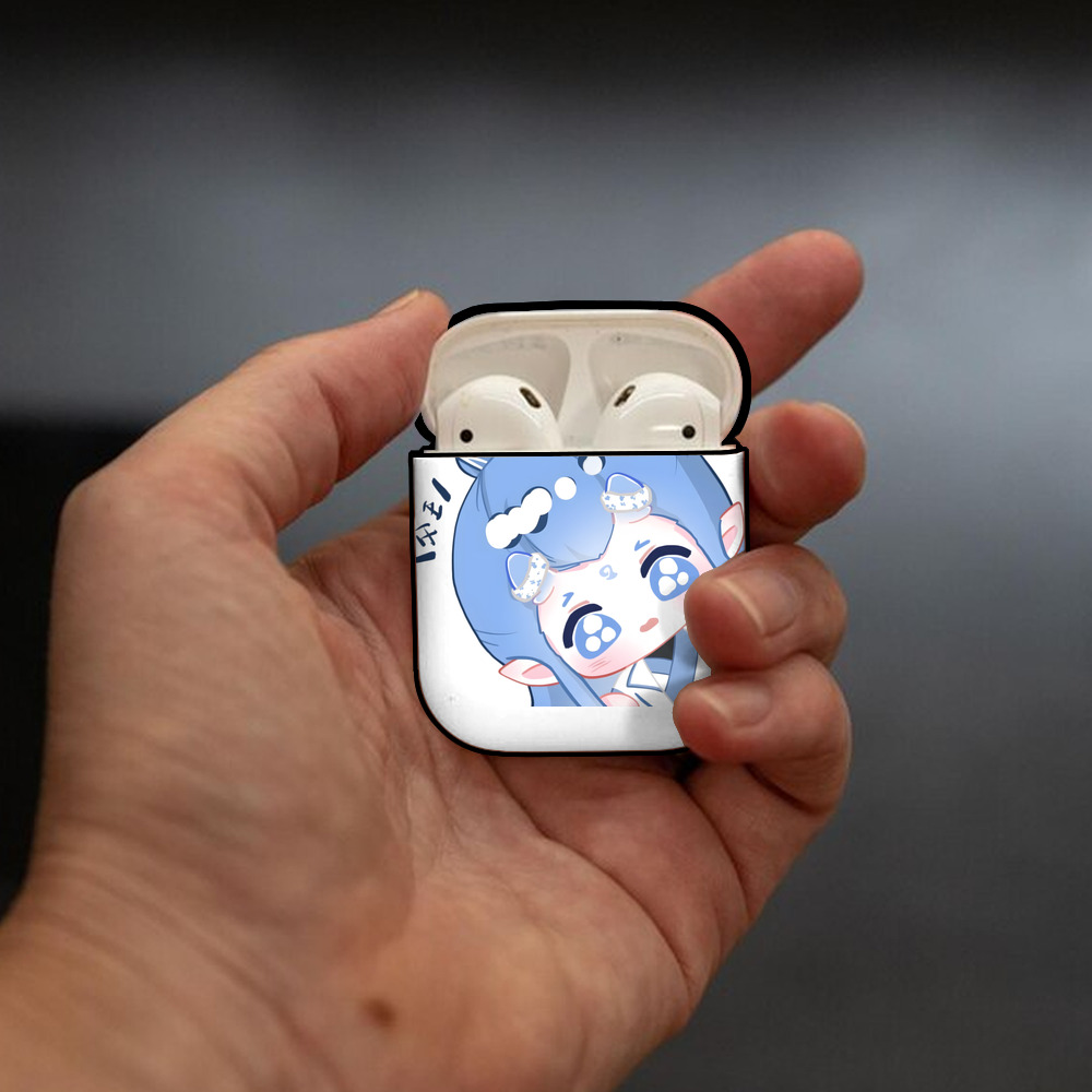Ne Zha 2 ナタ 魔童の大暴れ AirPods 第2世代保護ケース ハードシェル ブラック 耐衝撃・防指紋・カラビナ付き