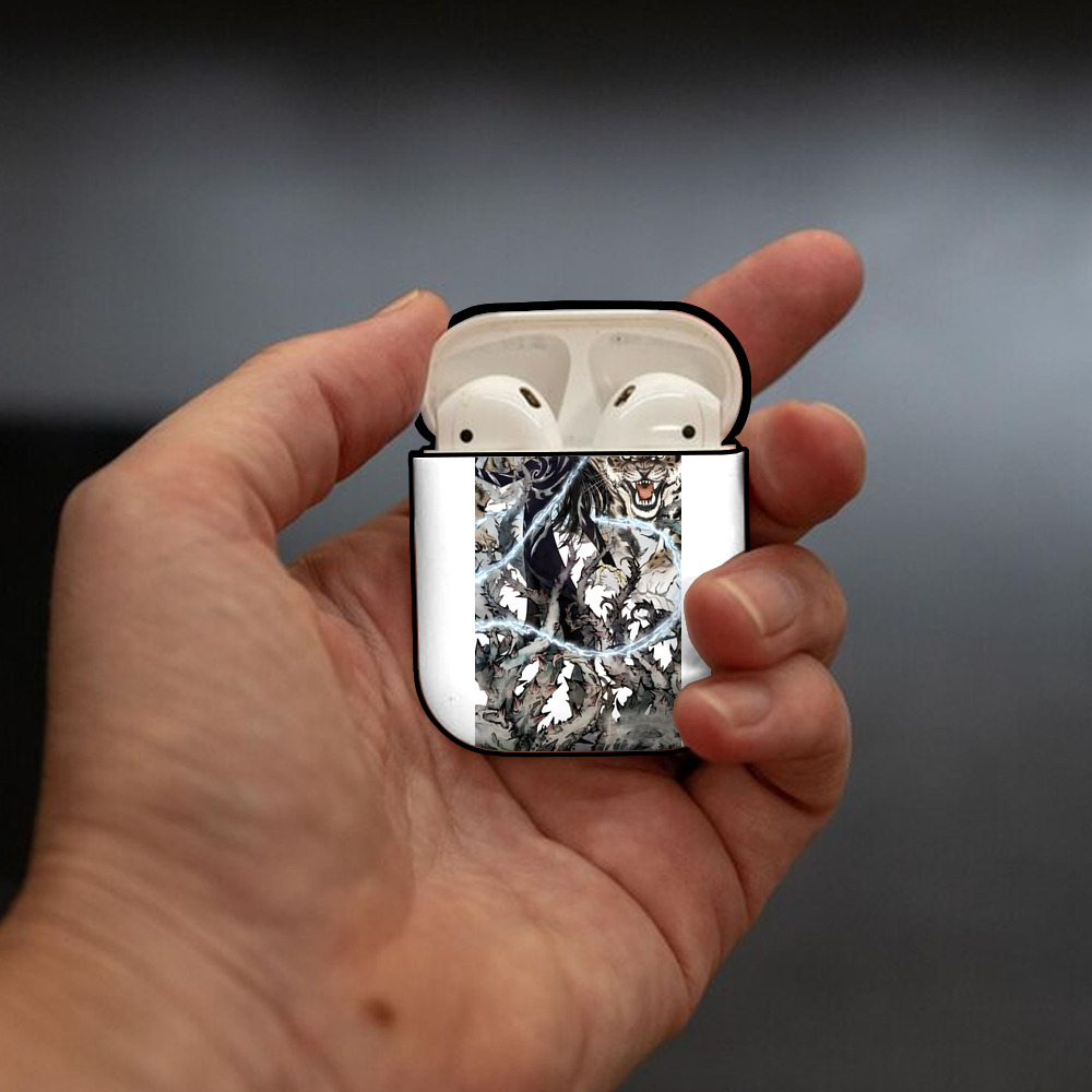 Ne Zha 2 ナタ 魔童の大暴れ AirPods 第2世代保護ケース ハードシェル ブラック 耐衝撃・防指紋・カラビナ付き