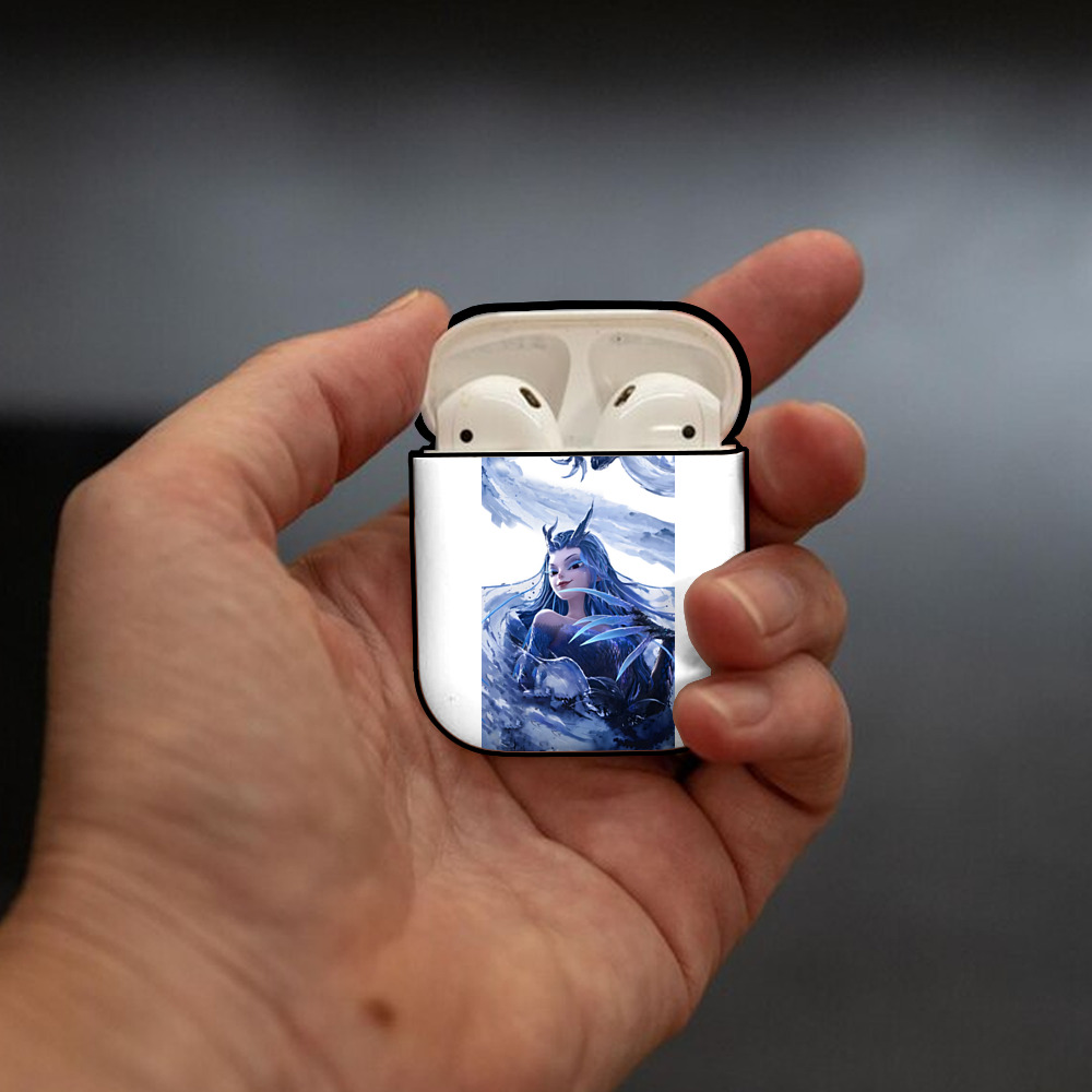 Ne Zha 2 ナタ 魔童の大暴れ AirPods 第2世代保護ケース ハードシェル ブラック 耐衝撃・防指紋・カラビナ付き