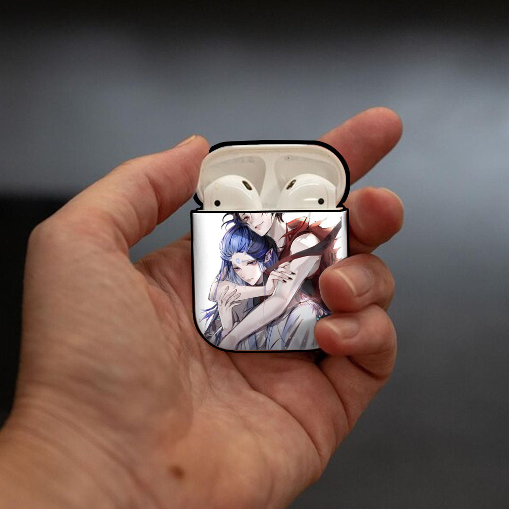 Ne Zha 2 ナタ 魔童の大暴れ AirPods 第2世代保護ケース ハードシェル ブラック 耐衝撃・防指紋・カラビナ付き