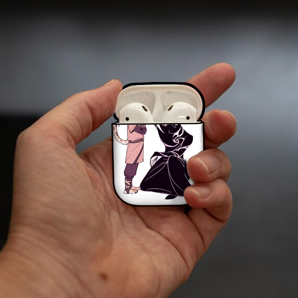Ne Zha 2 ナタ 魔童の大暴れ AirPods 第2世代保護ケース ハードシェル ブラック 耐衝撃・防指紋・カラビナ付き