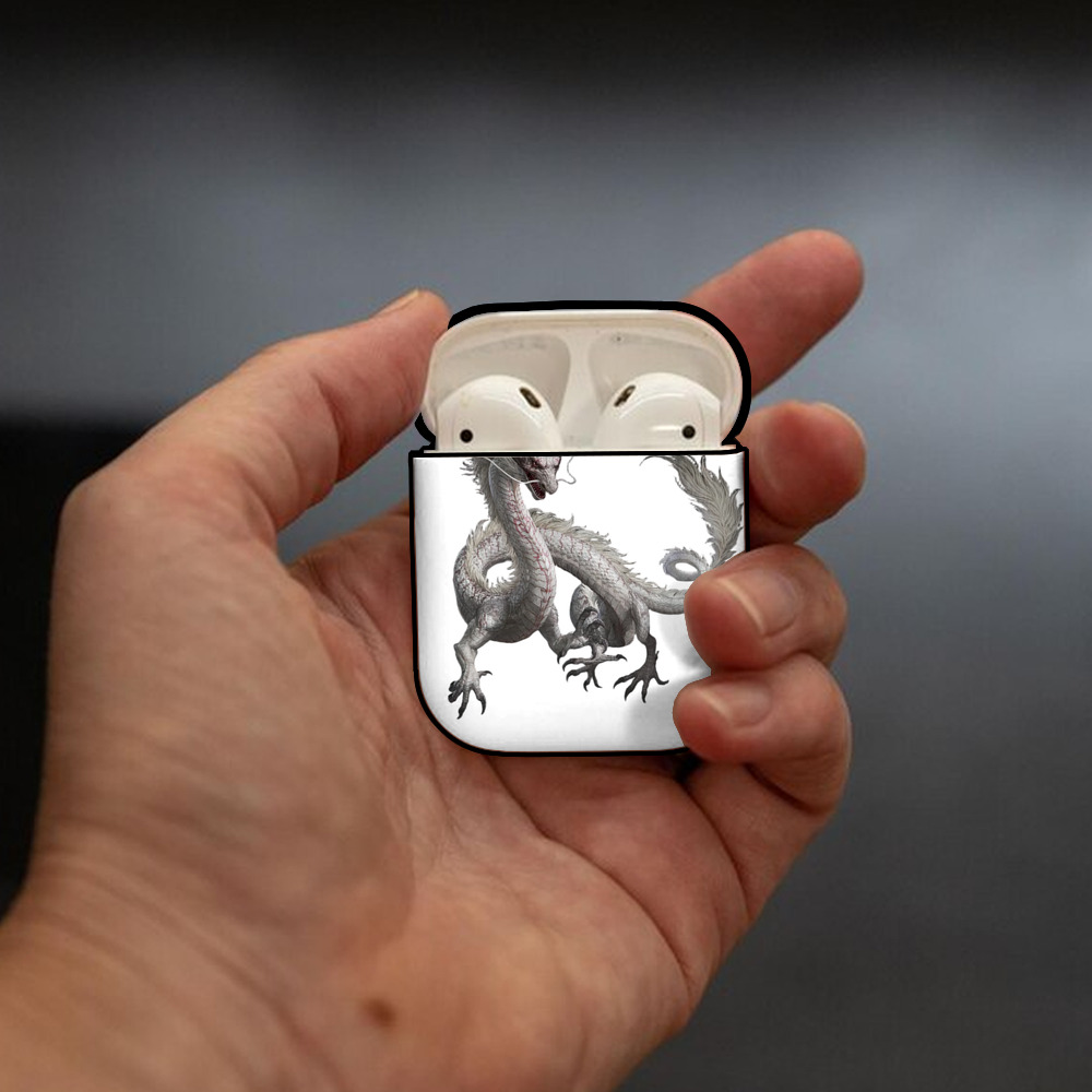 Ne Zha 2 ナタ 魔童の大暴れ AirPods 第2世代保護ケース ハードシェル ブラック 耐衝撃・防指紋・カラビナ付き