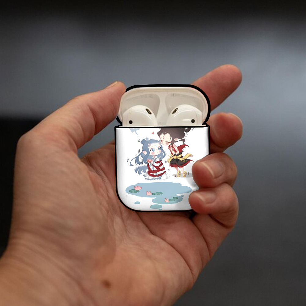 Ne Zha 2 ナタ 魔童の大暴れ AirPods 第2世代保護ケース ハードシェル ブラック 耐衝撃・防指紋・カラビナ付き