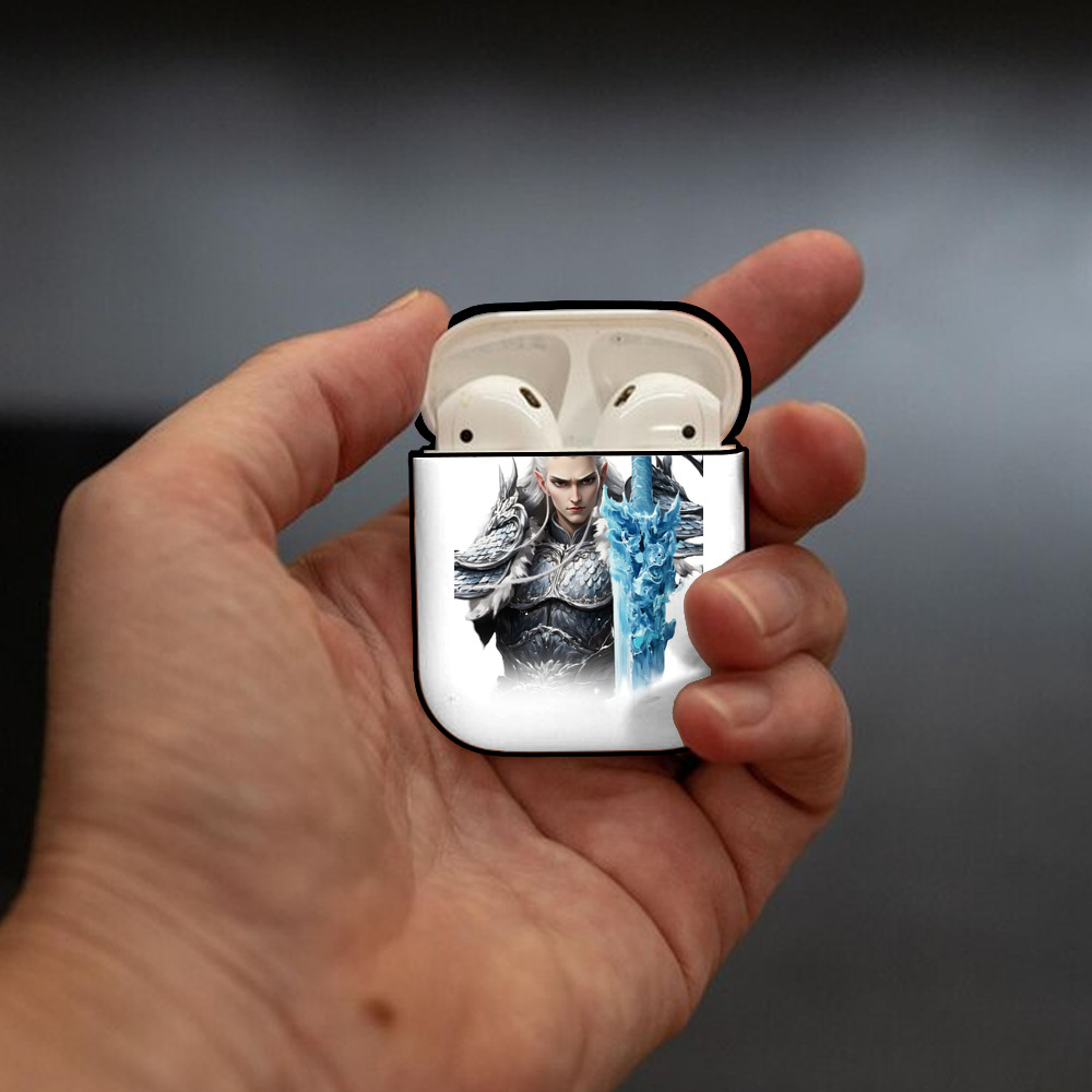 Ne Zha 2 ナタ 魔童の大暴れ AirPods 第2世代保護ケース ハードシェル ブラック 耐衝撃・防指紋・カラビナ付き
