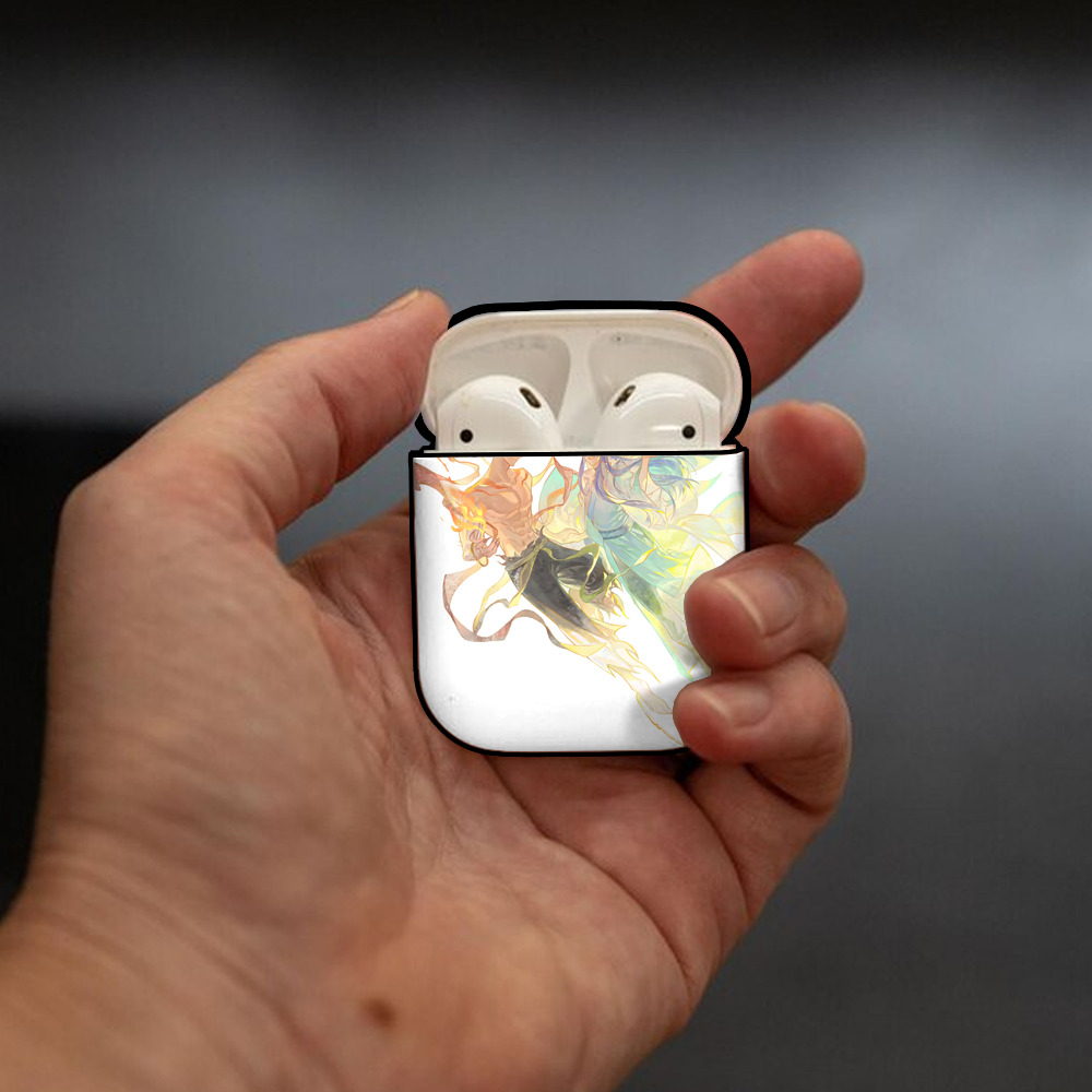 Ne Zha 2 ナタ 魔童の大暴れ AirPods 第2世代保護ケース ハードシェル ブラック 耐衝撃・防指紋・カラビナ付き