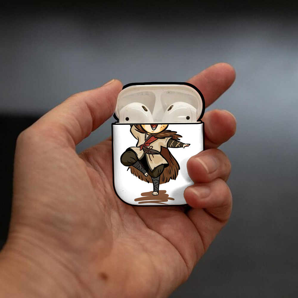 Ne Zha 2 ナタ 魔童の大暴れ AirPods 第2世代保護ケース ハードシェル ブラック 耐衝撃・防指紋・カラビナ付き