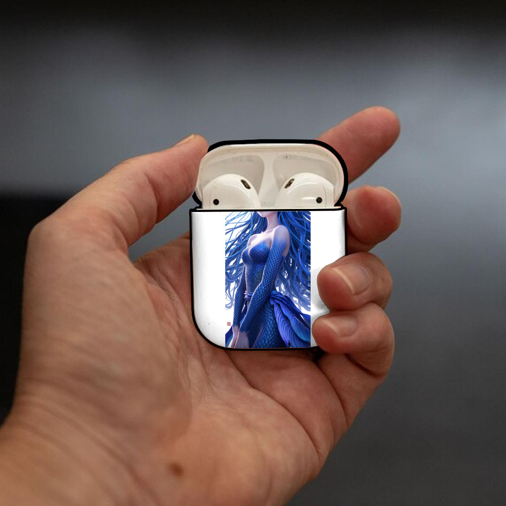Ne Zha 2 ナタ 魔童の大暴れ AirPods 第2世代保護ケース ハードシェル ブラック 耐衝撃・防指紋・カラビナ付き