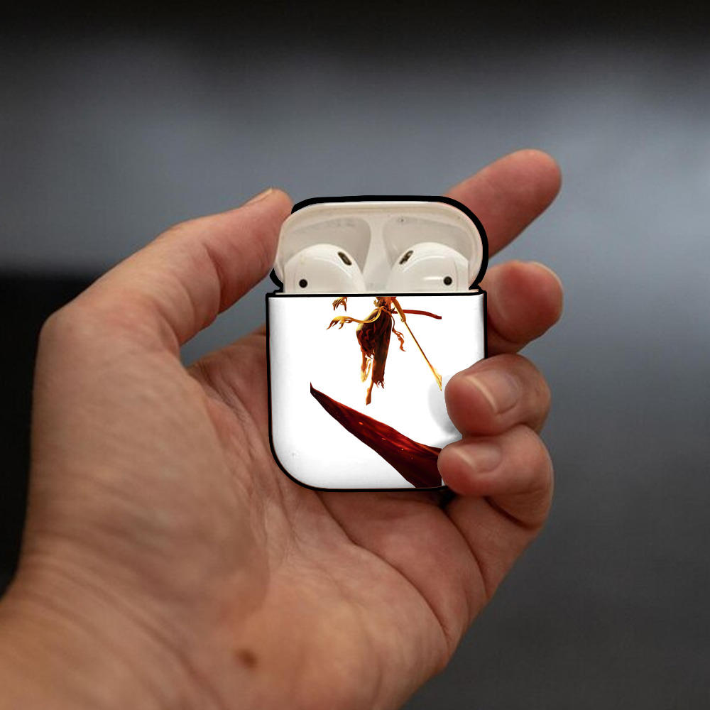 Ne Zha 2 ナタ 魔童の大暴れ AirPods 第2世代保護ケース ハードシェル ブラック 耐衝撃・防指紋・カラビナ付き