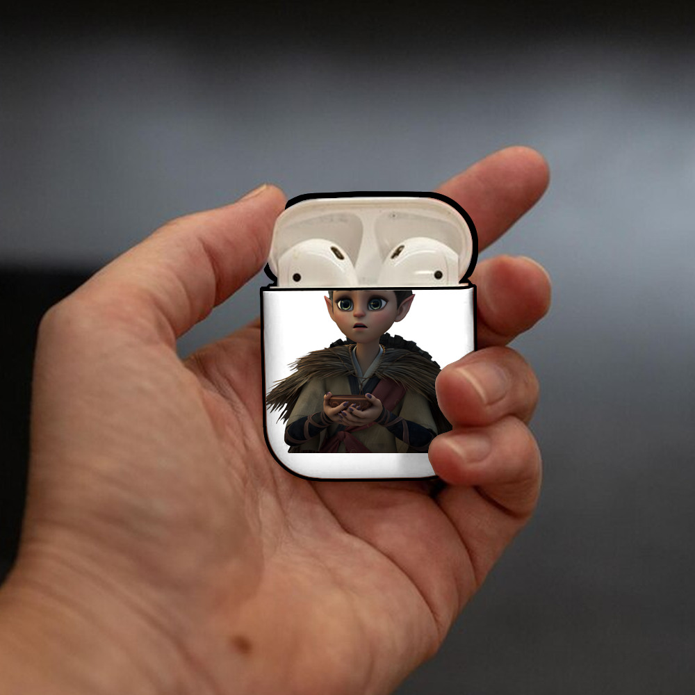 Ne Zha 2 ナタ 魔童の大暴れ AirPods 第2世代保護ケース ハードシェル ブラック 耐衝撃・防指紋・カラビナ付き