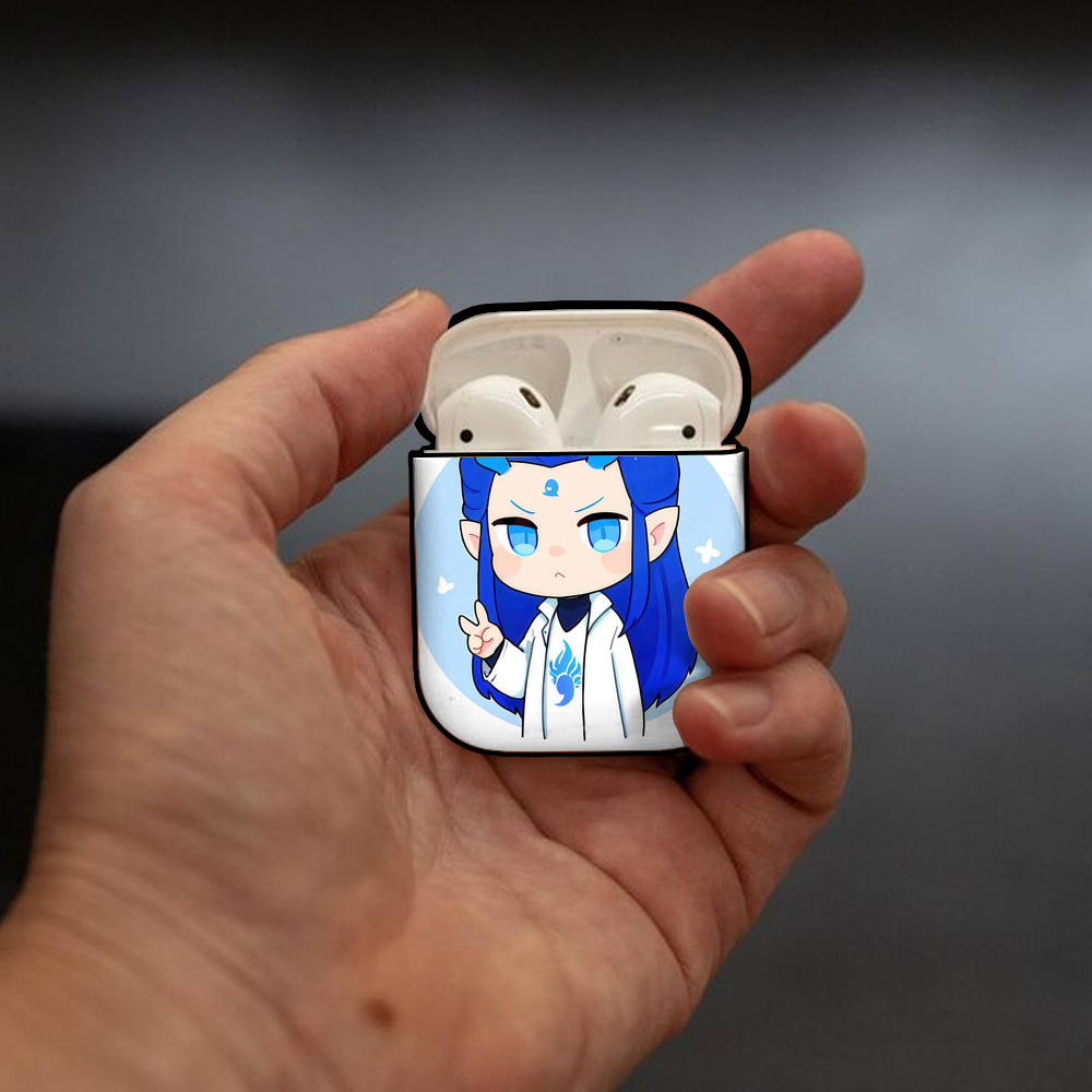 Ne Zha 2 ナタ 魔童の大暴れ AirPods 第2世代保護ケース ハードシェル ブラック 耐衝撃・防指紋・カラビナ付き