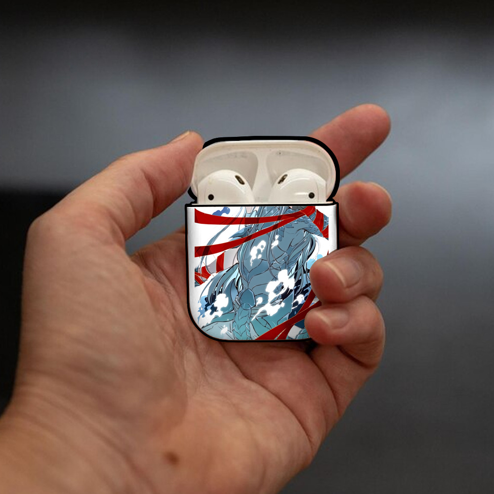 Ne Zha 2 ナタ 魔童の大暴れ AirPods 第2世代保護ケース ハードシェル ブラック 耐衝撃・防指紋・カラビナ付き