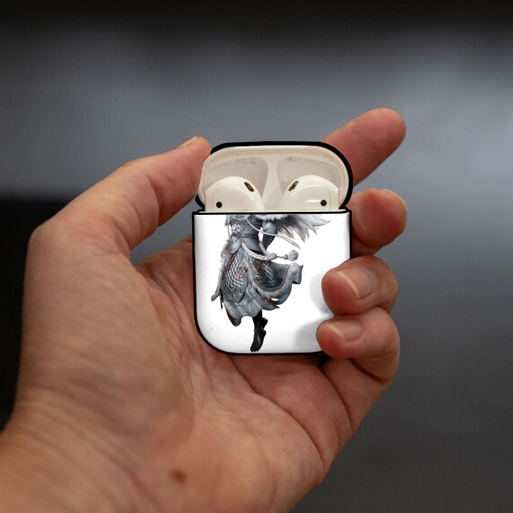 Ne Zha 2 ナタ 魔童の大暴れ AirPods 第2世代保護ケース ハードシェル ブラック 耐衝撃・防指紋・カラビナ付き