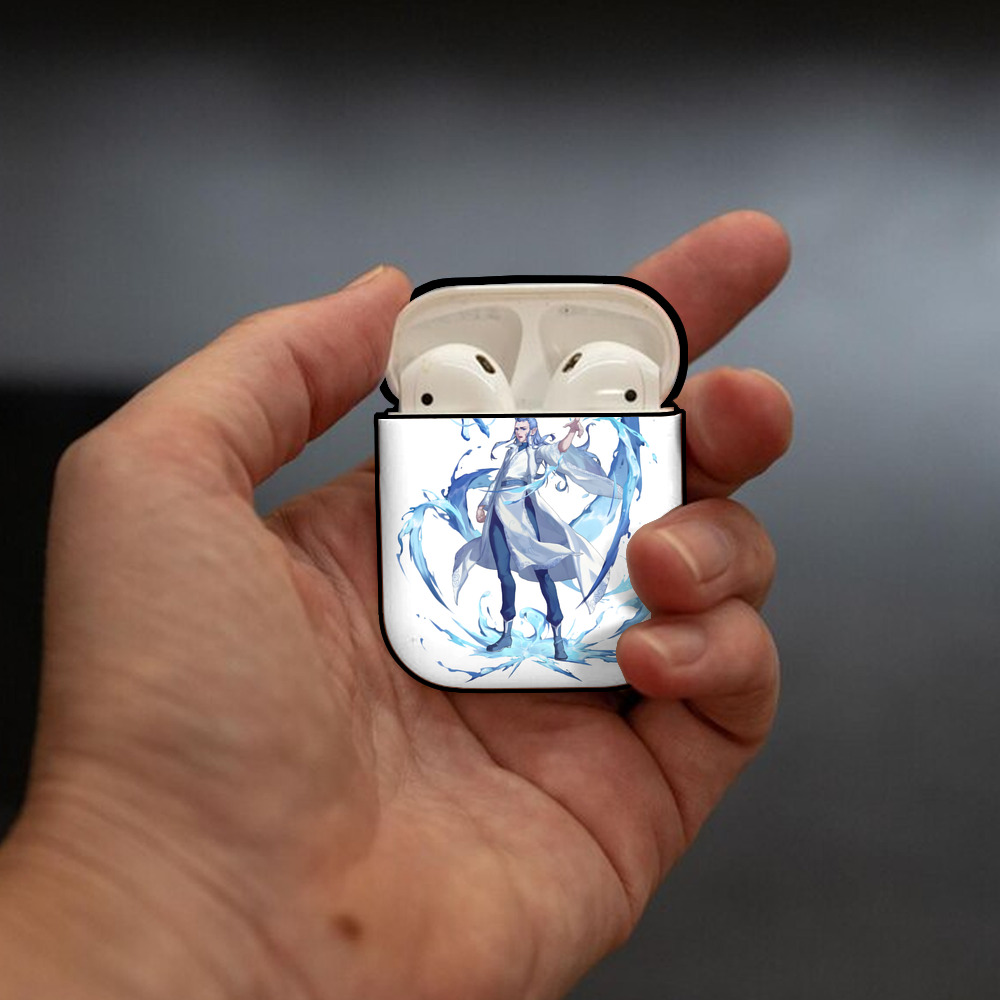 Ne Zha 2 ナタ 魔童の大暴れ AirPods 第2世代保護ケース ハードシェル ブラック 耐衝撃・防指紋・カラビナ付き
