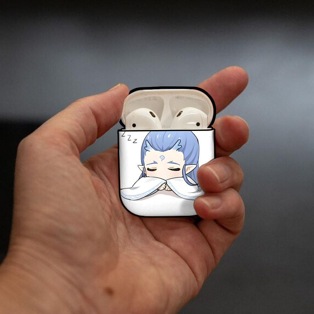 Ne Zha 2 ナタ 魔童の大暴れ AirPods 第2世代保護ケース ハードシェル ブラック 耐衝撃・防指紋・カラビナ付き