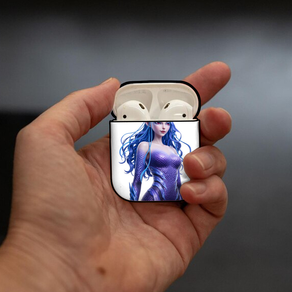 Ne Zha 2 ナタ 魔童の大暴れ AirPods 第2世代保護ケース ハードシェル ブラック 耐衝撃・防指紋・カラビナ付き